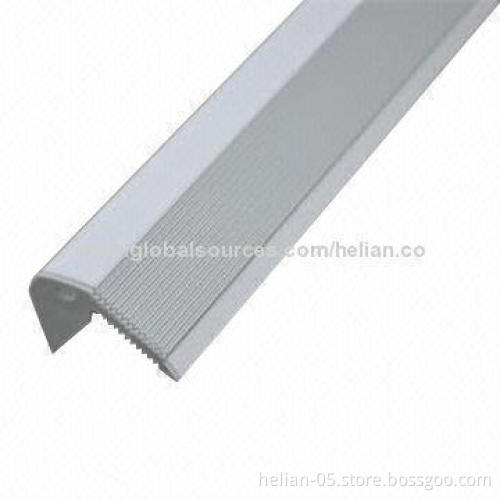 Aluminum LED Profile for Stairs Lighting, with PMMA/PC Diffusers